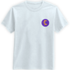 camiseta logo no peito branco