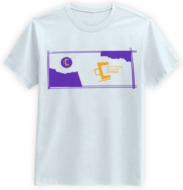 Camiseta quadro branco