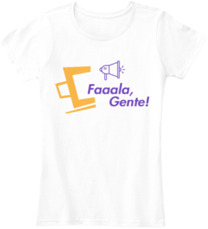 camisa feminina - fala gente - branco