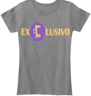 camisa feminina - exclusivo logo - cinza